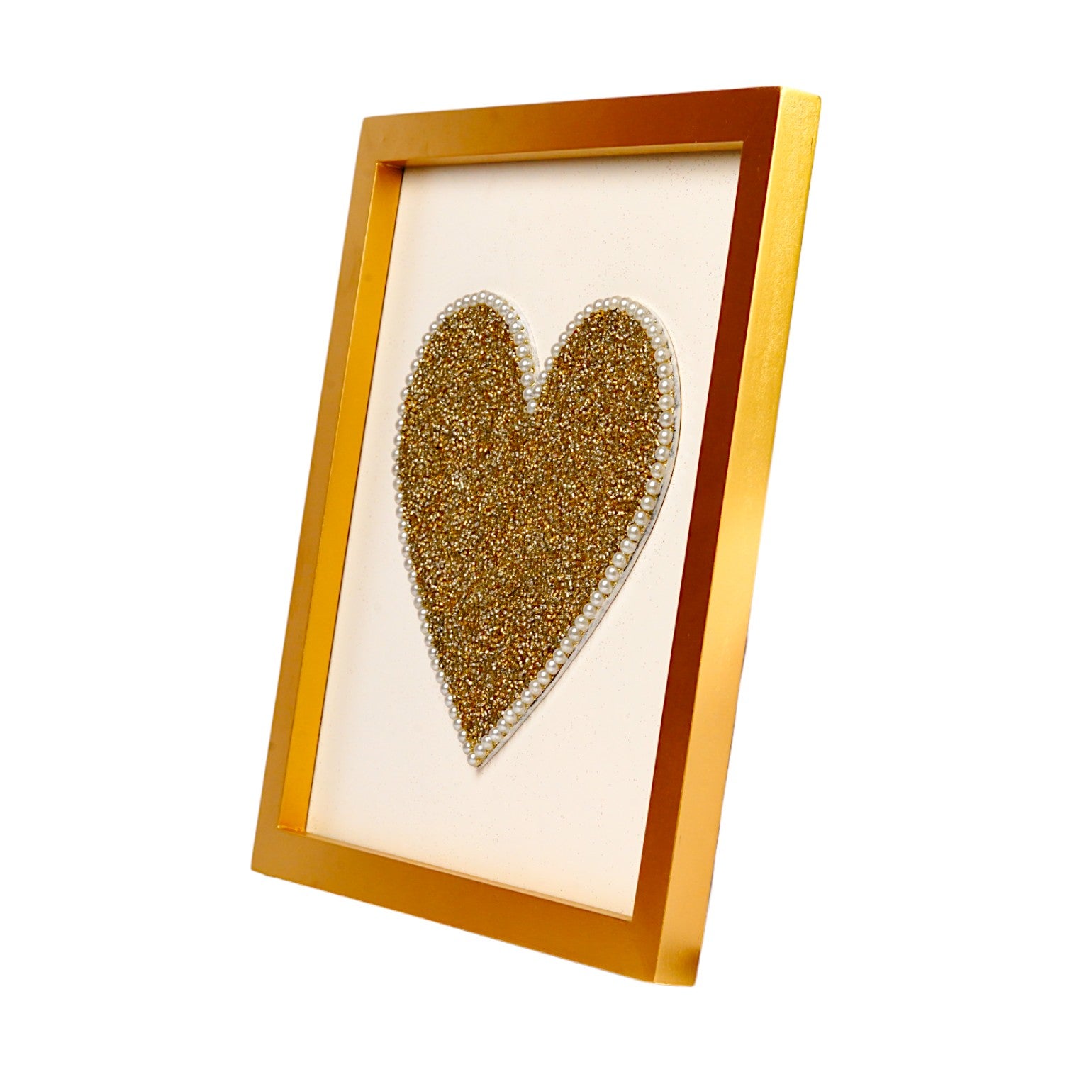 Golden Heart Beaded Wall Decor for Kids